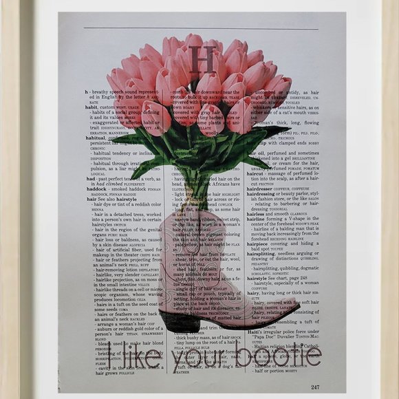 Women's Bootie - I like your bootie  - Dictionary ART PRINT - Picture 1 of 3